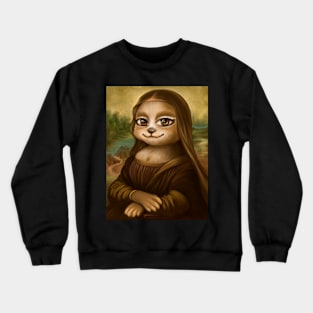 Mona Lisa Cat Crewneck Sweatshirt